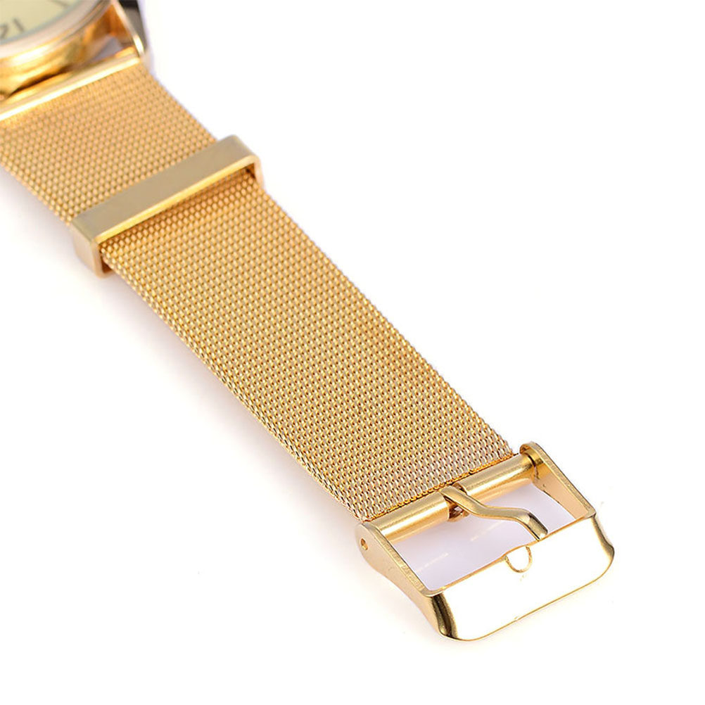 Women Quartz Watch Golden Mesh - Luxury Watch Gift For Her 评论和价格