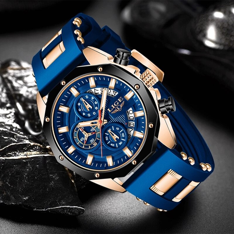 LIGE Fashion Men Watches Top B - Luxury Watch Magazine 评论和价格
