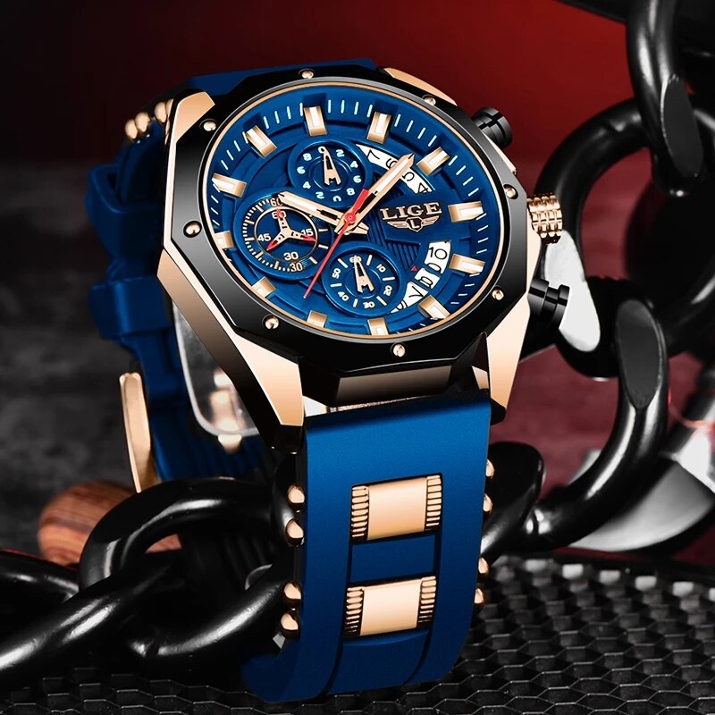 LIGE Fashion Men Watches Top B - Luxury Watch Magazine 评论和价格