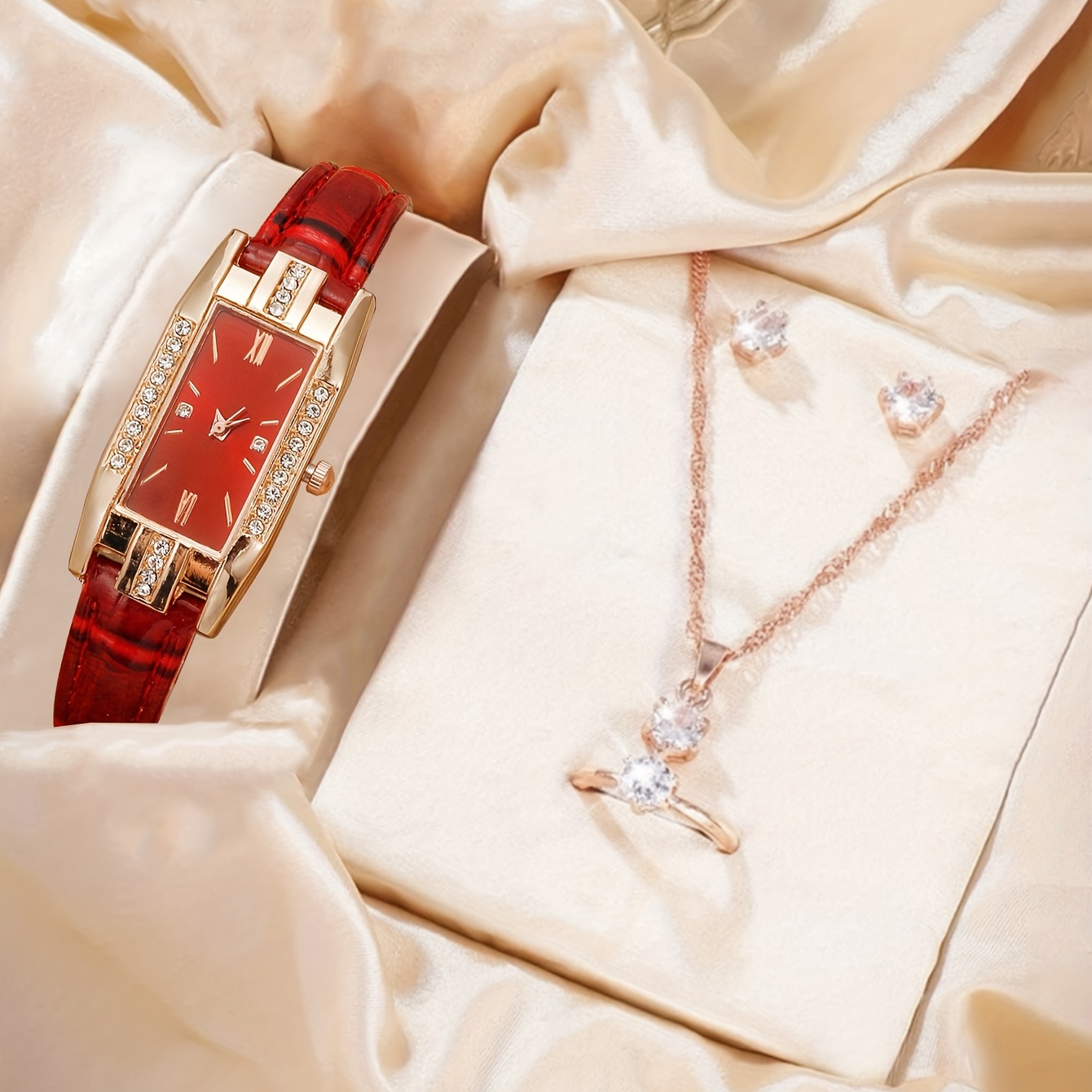 Luxury Rhinestone Quartz Watch - Luxury Watch Gift For Her 评论和价格