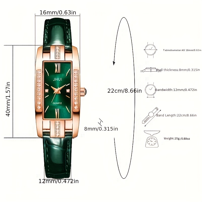 Luxury Rhinestone Quartz Watch - Luxury Watch Gift For Her 评论和价格