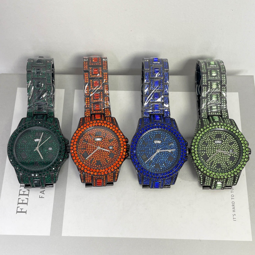 New Luxury Diamond Watch Men F - Luxury Watch Iceberg 评论和价格