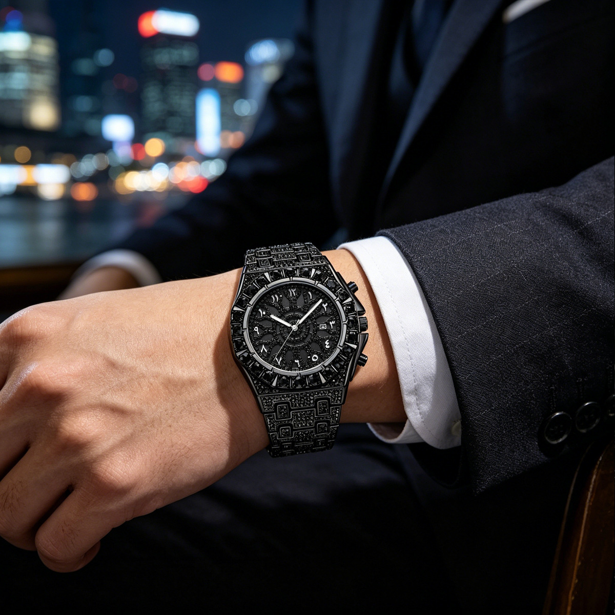 UNIGUET Cool Black Diamond Wat - Luxury Watch Iceberg 评论和价格